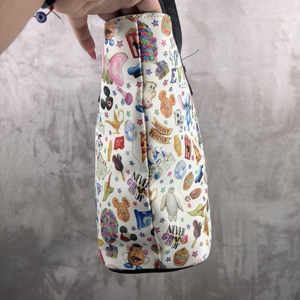 Disney Bibbidi Bobbidi Bling Tote Bag Parks Princess Castle Icons White - Picture 7 of 11